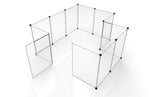 12-Panel Pet Playpen - White