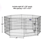 Foldable Metal Pet Playpen with Door