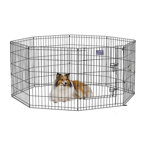 Foldable Metal Pet Playpen with Door