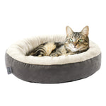 20" Donut Pet Bed - Grey